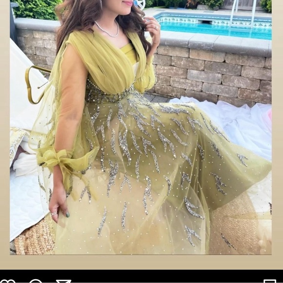 Green bridal shower/prom dress - Picture 3 of 3